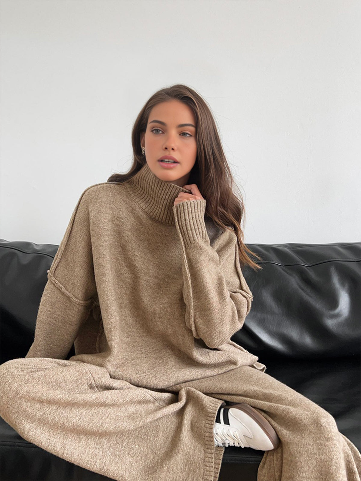 Ine | Stijlvolle Gebreide Tweedelige Set met Stretch
