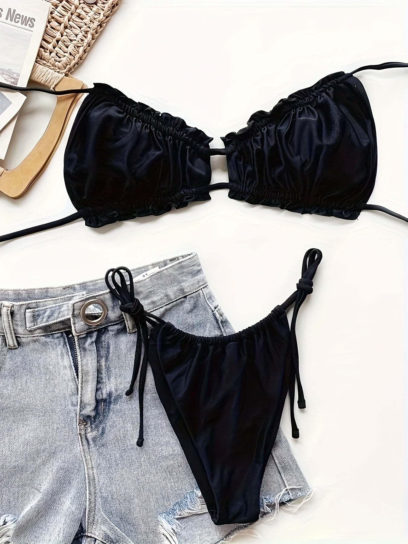Presley | Stralende Plooi Bikini Set