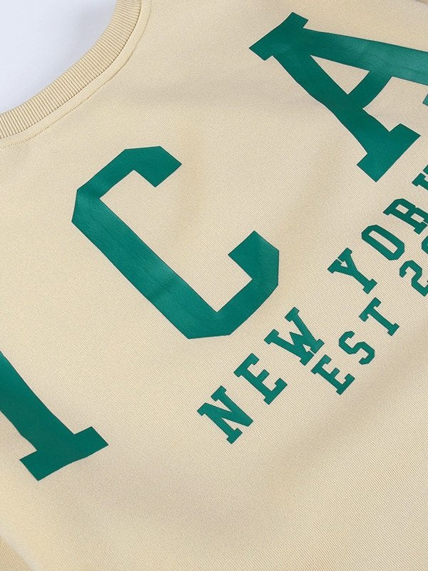 Niene | Oversized College Sweater van Zachte Sweaterstof