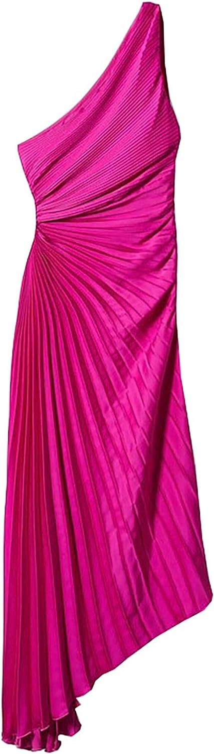 Lida | Elegante One-Shoulder Jurk met Glamour