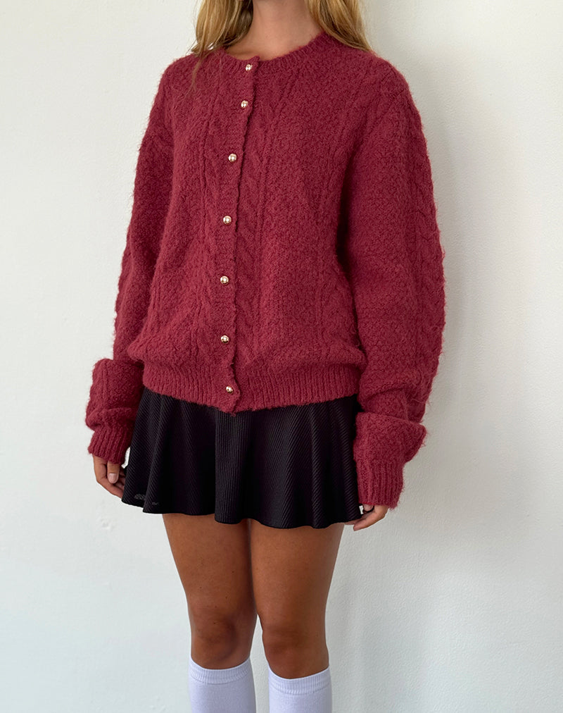 Lisa | Zachte Gebreide Cardigan met Parelknopen