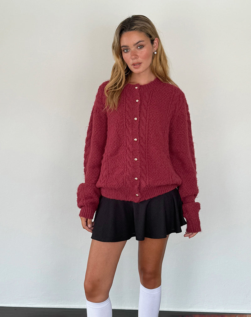 Lisa | Zachte Gebreide Cardigan met Parelknopen