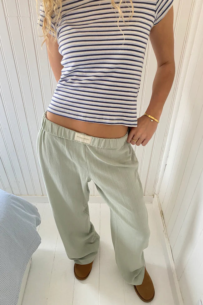 Nadine | Katoenen Lounge Broek met Comfort Fit