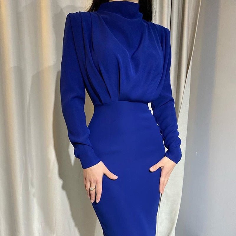 Milde - Elegante Draped Midi Jurk