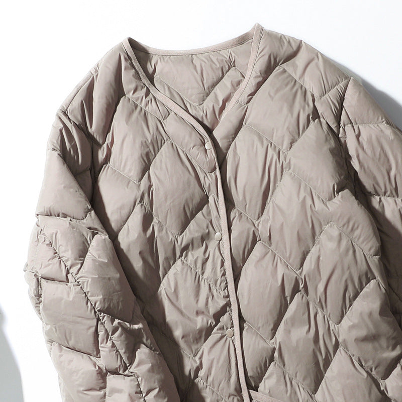 Karla | Lichtgewicht Argyle Donsjas Dames