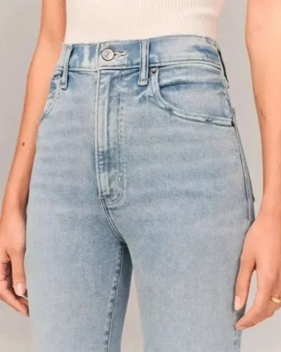Maddison | Dames Flared Jeans met Hoge Taille in Stretch Denim