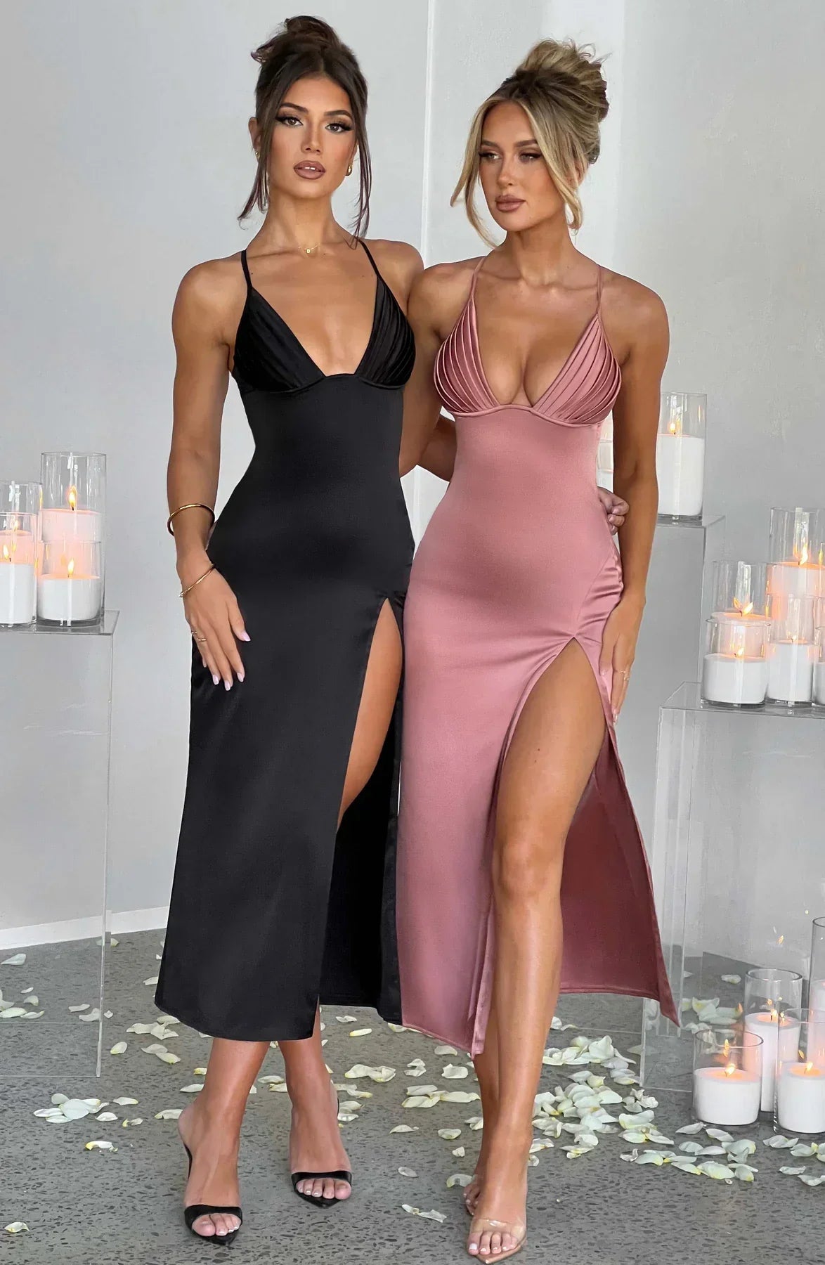 Jaydi | Elegante Midi Jurk met Spaghettibandjes