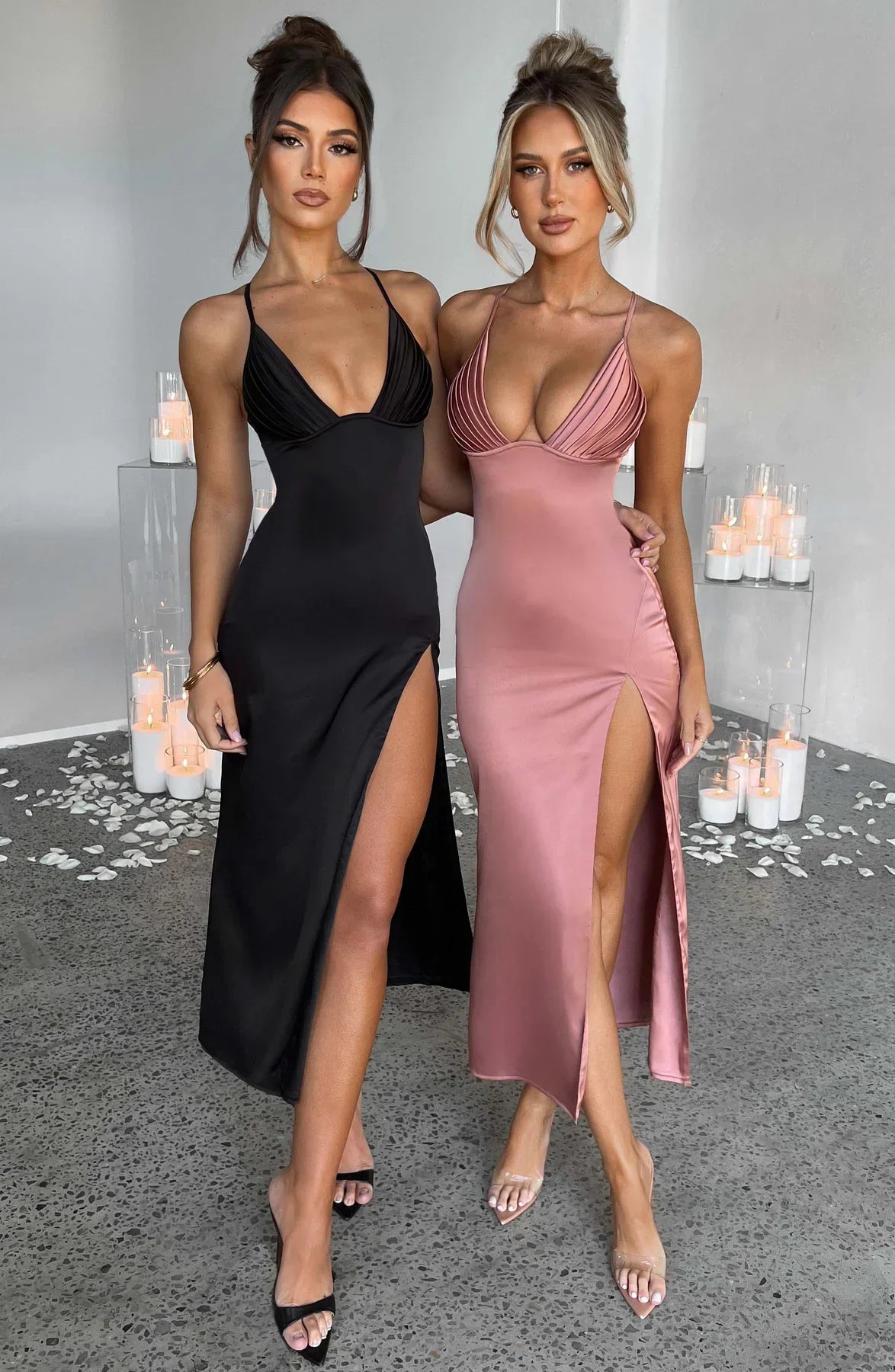 Jaydi | Elegante Midi Jurk met Spaghettibandjes