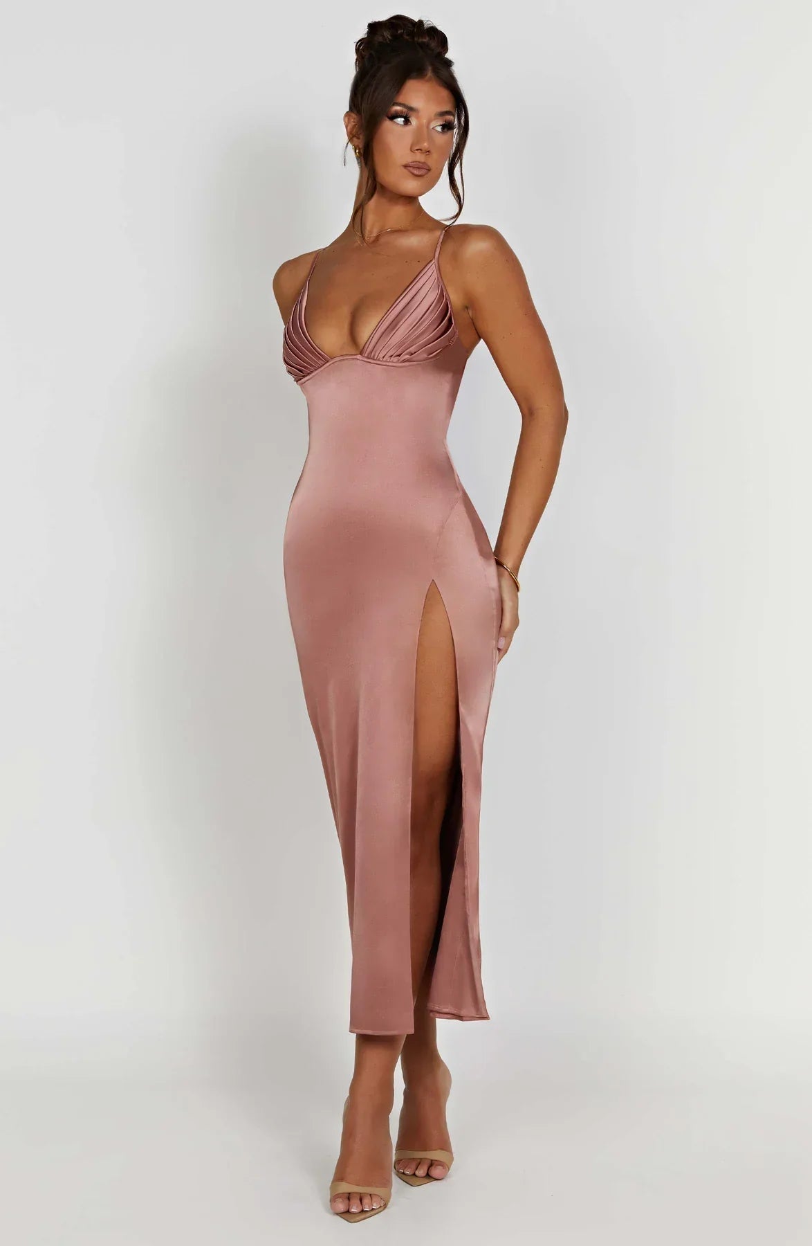Jaydi | Elegante Midi Jurk met Spaghettibandjes