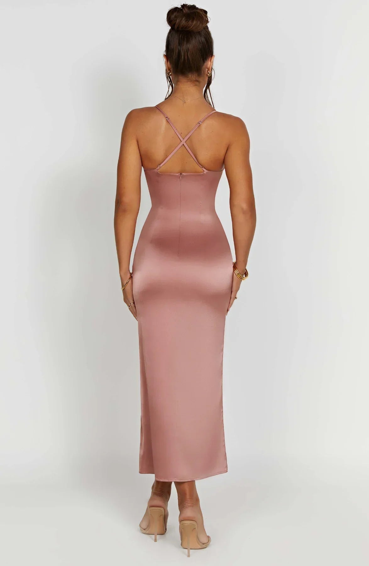 Jaydi | Elegante Midi Jurk met Spaghettibandjes