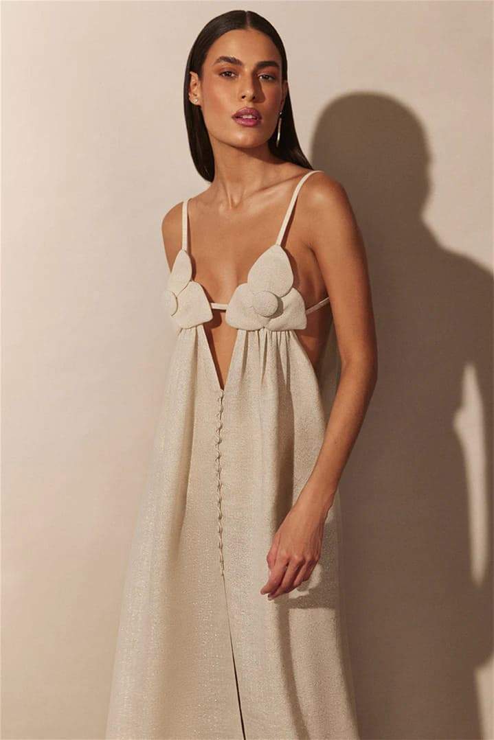Monaco | V-hals Bloemen Maxi Jurk voor dames