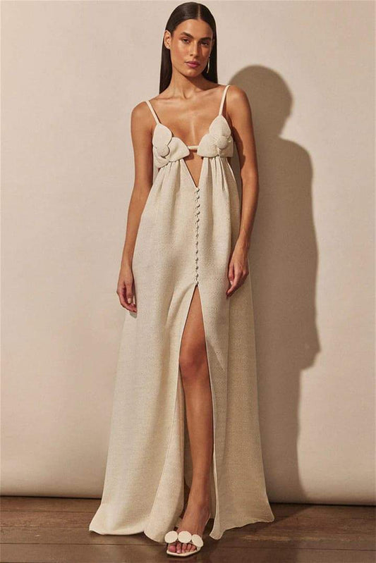 Monaco | V-hals Bloemen Maxi Jurk voor dames