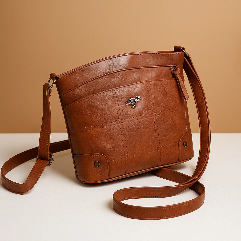 Karter - Compacte schoudertas met effen kleur en elegante afwerking voor dames