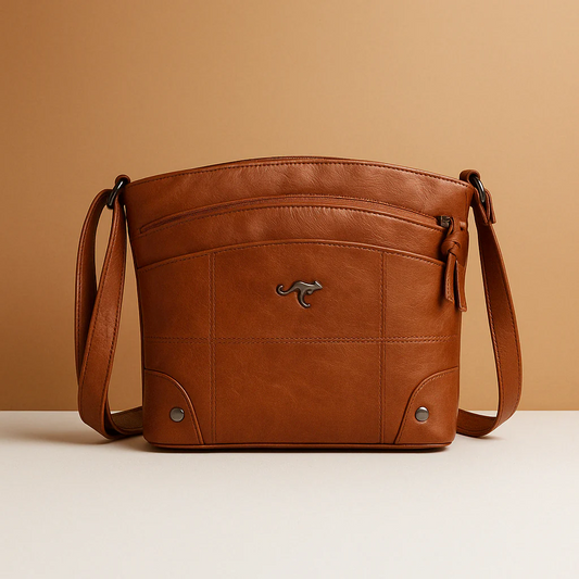 Karter - Compacte schoudertas met effen kleur en elegante afwerking voor dames