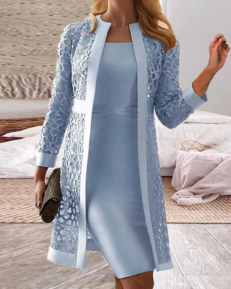 NOALLA - Luxe Kanten Vestjurk Set