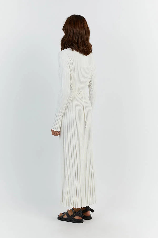 Merida | Elegante Gebreide Jurk met Lange Mouwen
