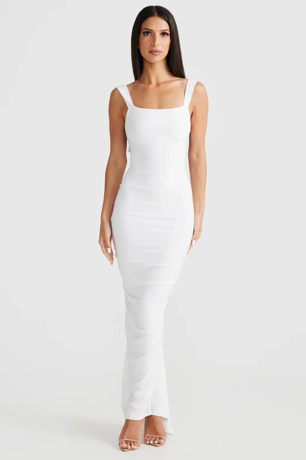 Jazzy | Backless Lange Geplooide Schedejurk