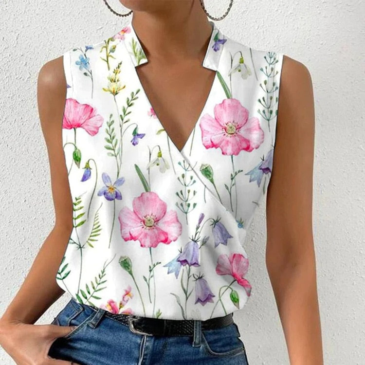 Joanne – V-Hals Top met Tijdloze Elegantie