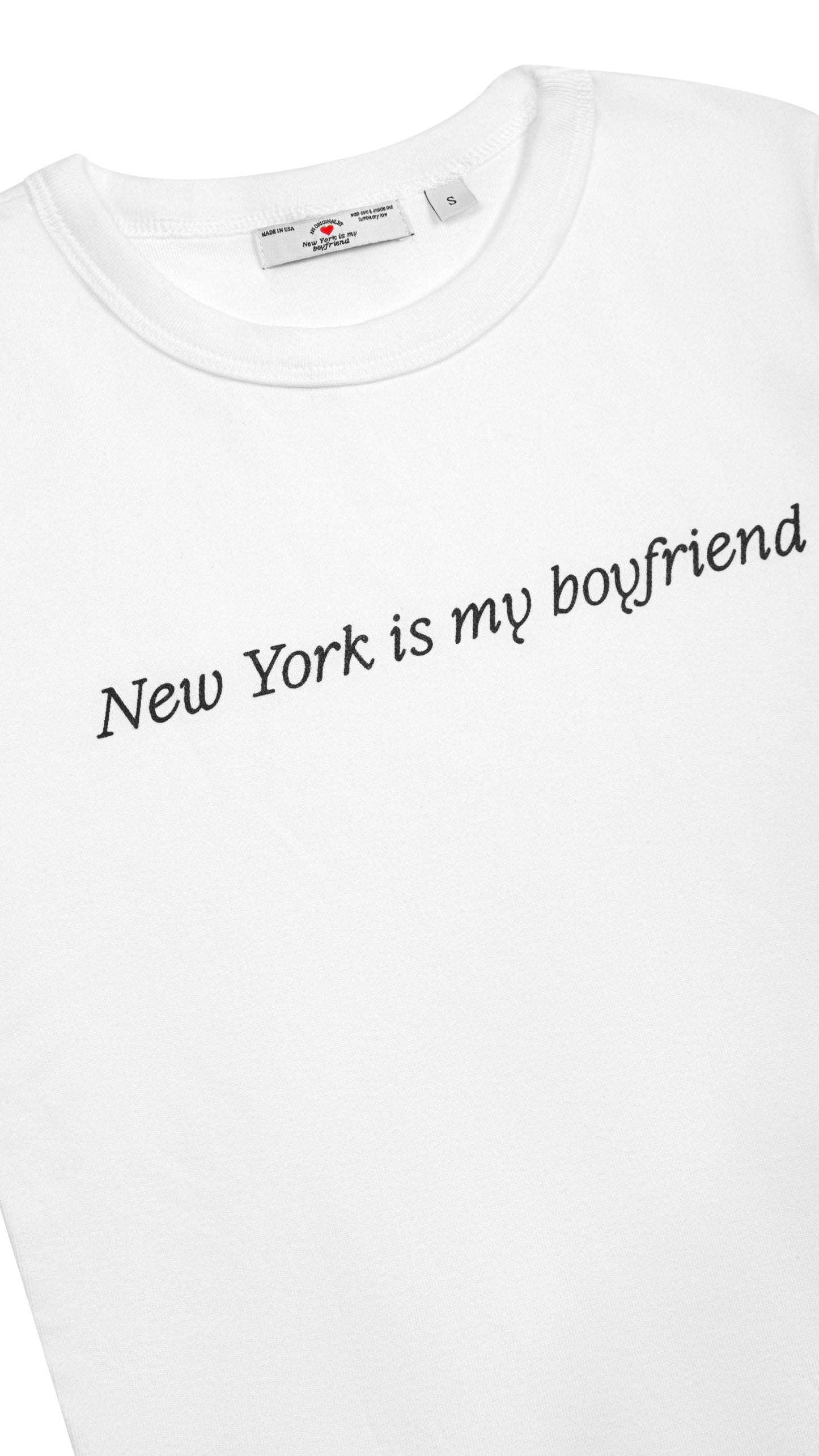 Bronx | New York is my Boyfriend Baby Tee van Katoenmix