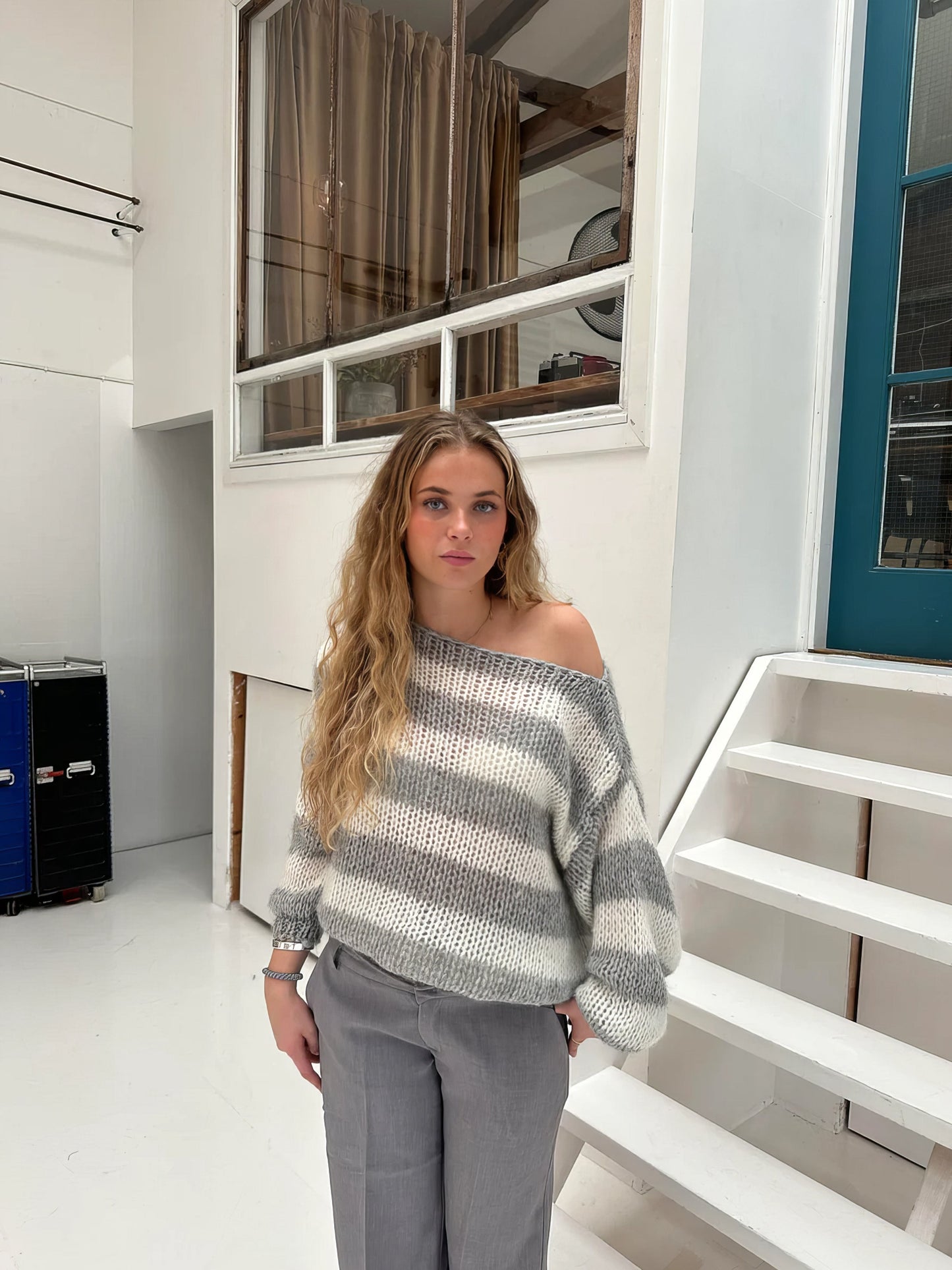 Hanna – Zacht Gebreide Herfst Trui Met Bretonse Strepen