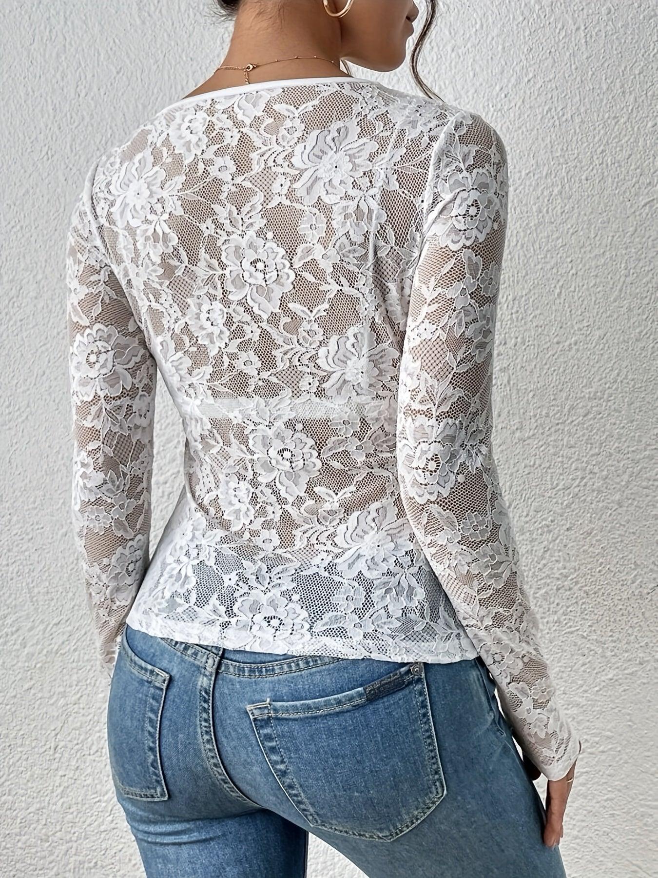 CLARICE | Delicate Lace Top