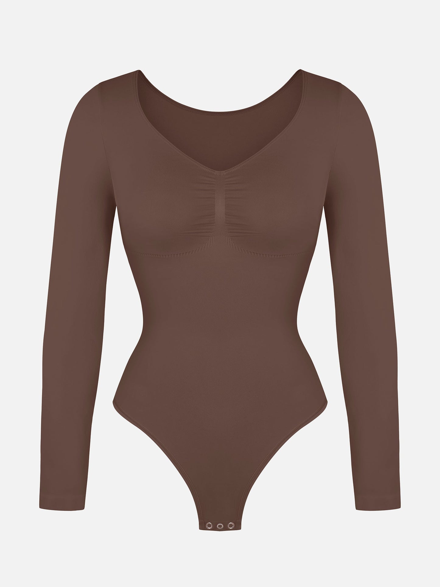 Tammy | Naadloze Bodysuit Lange Mouw Beige