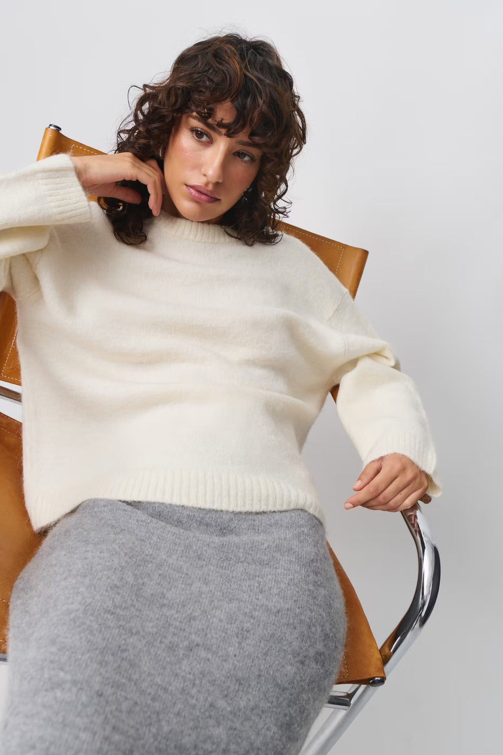 HAILEY | Oversized herfst trui met ronde hals voor dames