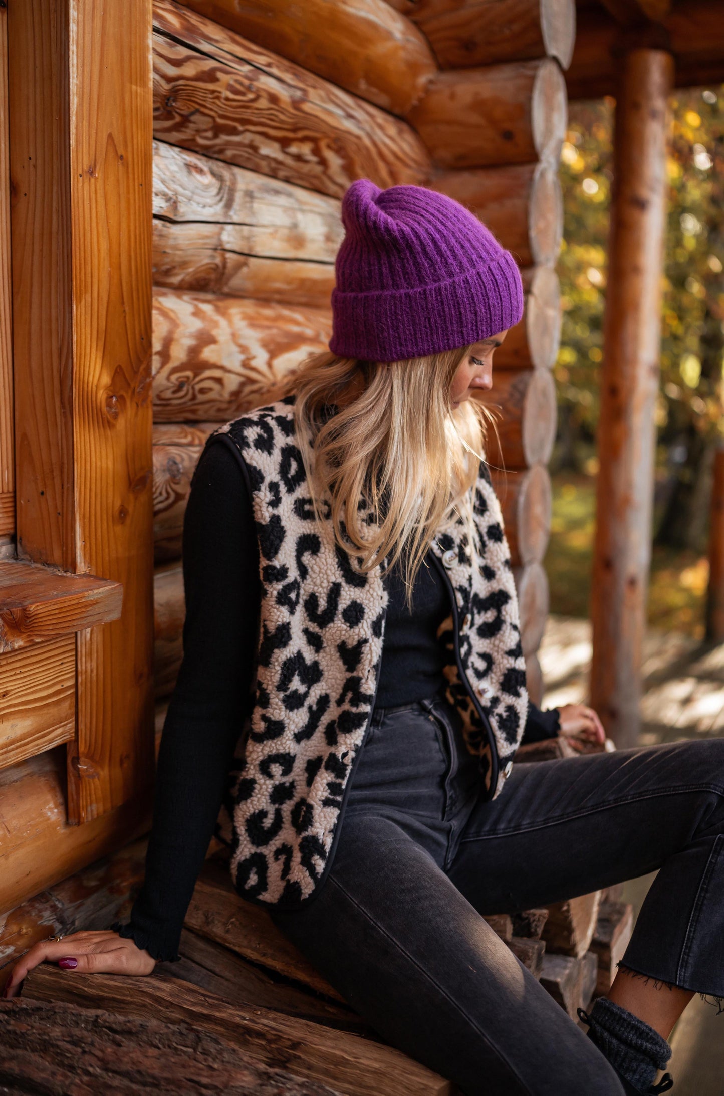 Maxe | Stoere Bodywarmer Met Luipaardprint