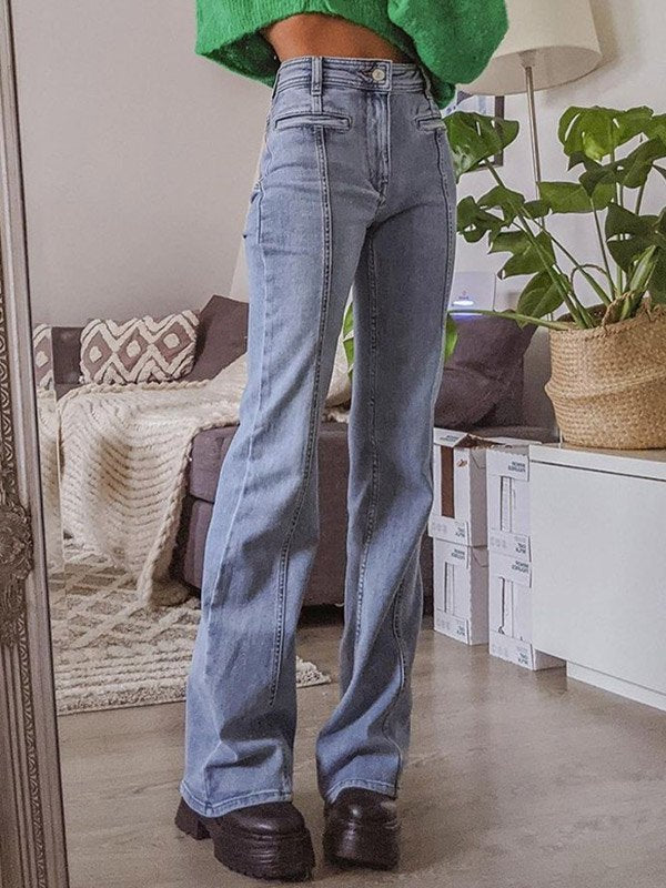 JENNIFER | Vintage Flare Jeans met Sterrendetail