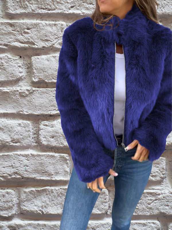 RIANNE | Luxe damesjas van nep-mink bont met elegante pasvorm