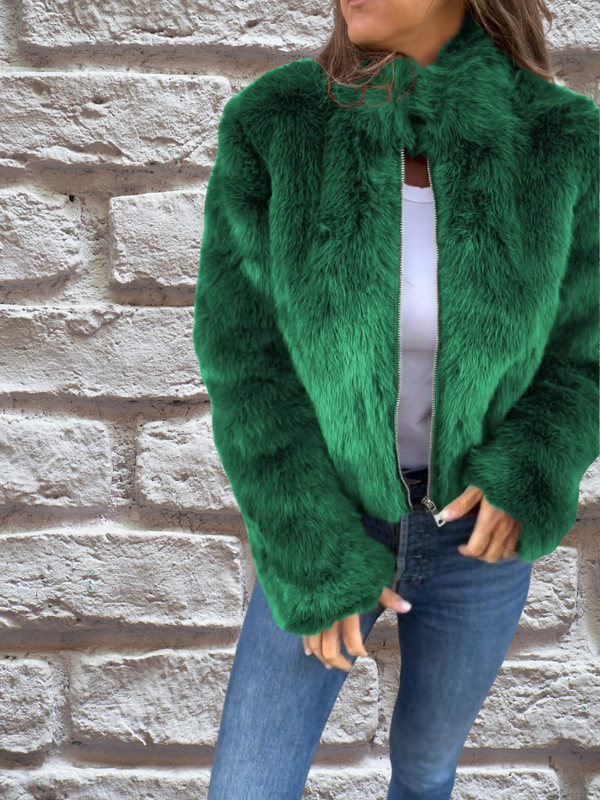 RIANNE | Luxe damesjas van nep-mink bont met elegante pasvorm