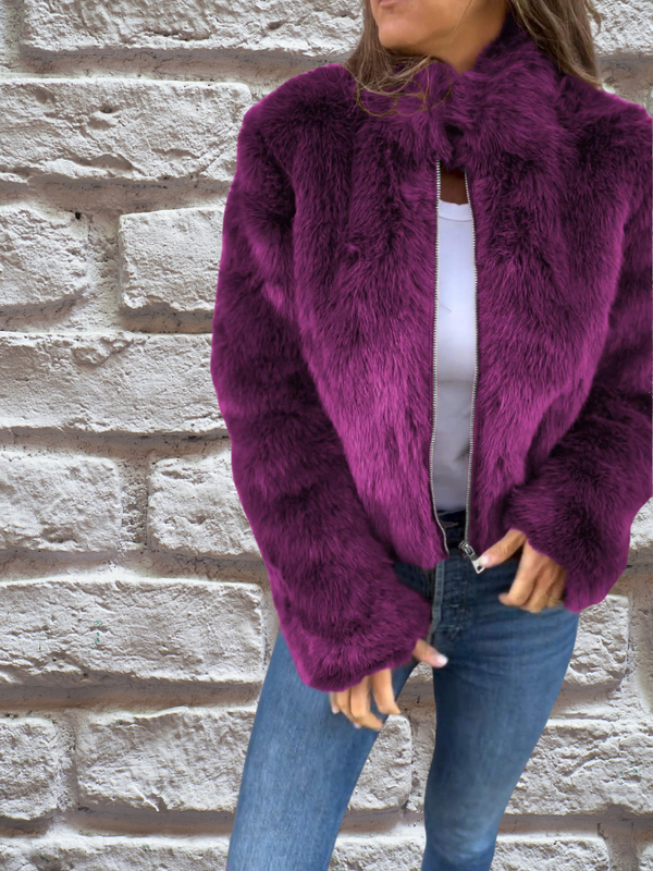 RIANNE | Luxe damesjas van nep-mink bont met elegante pasvorm
