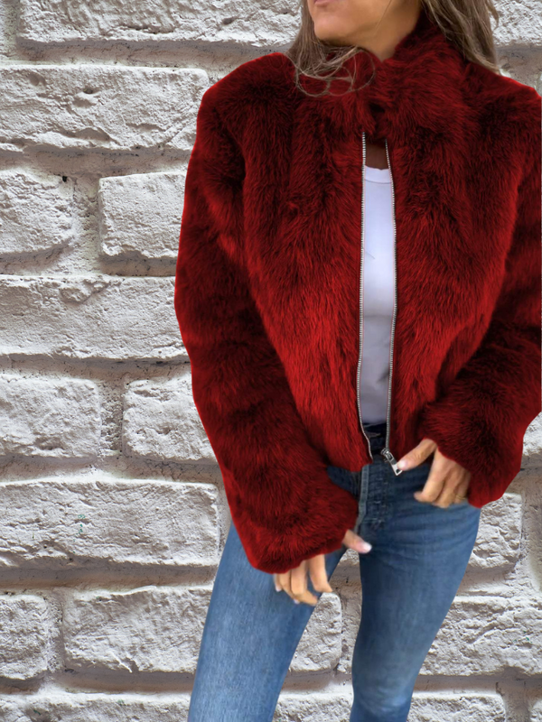 RIANNE | Luxe damesjas van nep-mink bont met elegante pasvorm