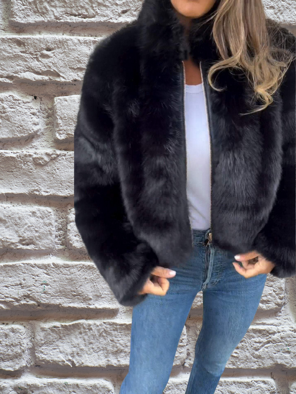 RIANNE | Luxe damesjas van nep-mink bont met elegante pasvorm