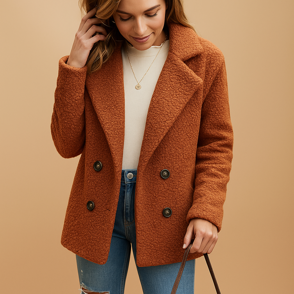 Keyla | Korte winterjas met knoopsluiting voor dames