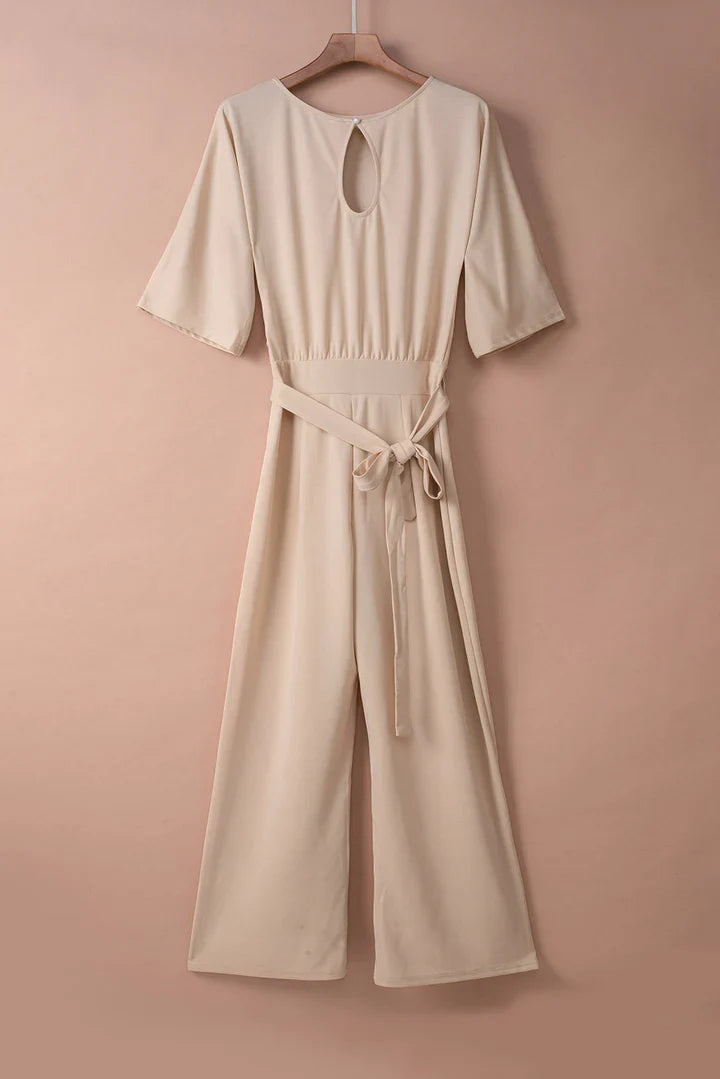 Lilly – Elegante Abrikozenkleurige Jumpsuit voor Dames