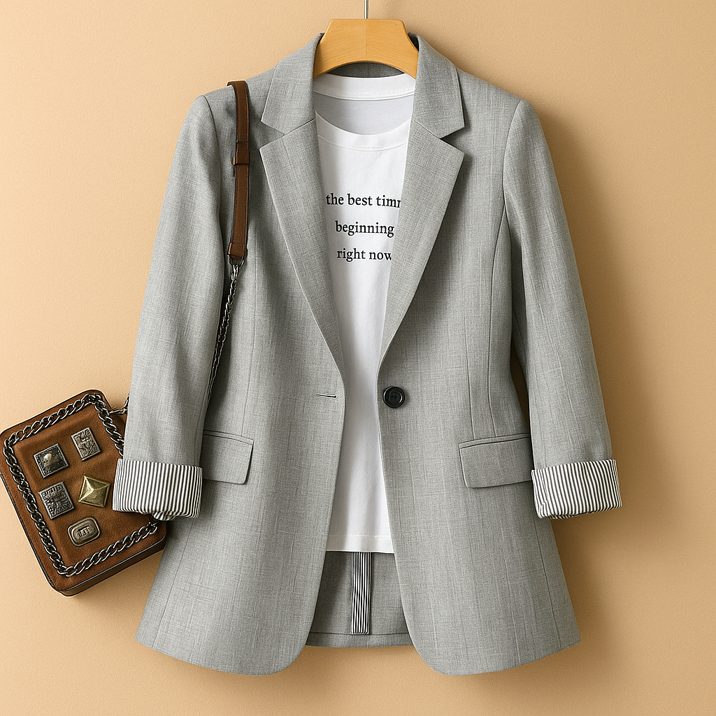 Carly | Lichtgewicht casual blazer met lange mouwen voor dames