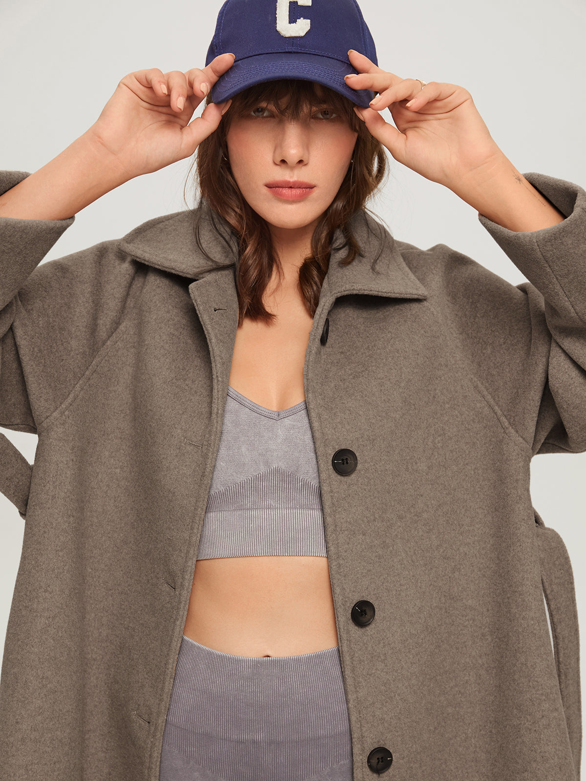 Florentine | Dames herfst overjas van geweven stof met casual stijl