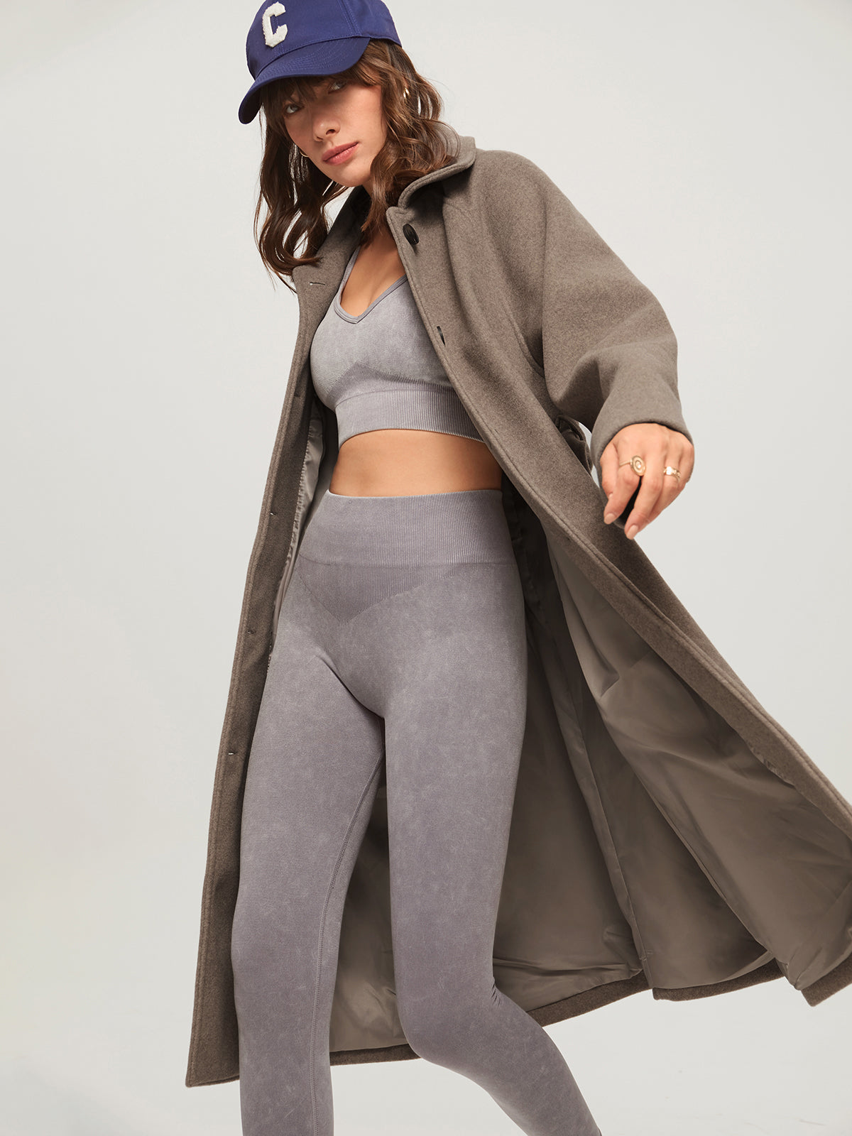 Florentine | Dames herfst overjas van geweven stof met casual stijl