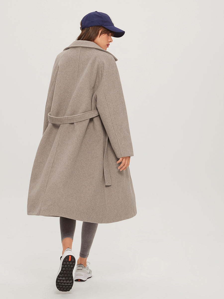 Florentine | Dames herfst overjas van geweven stof met casual stijl
