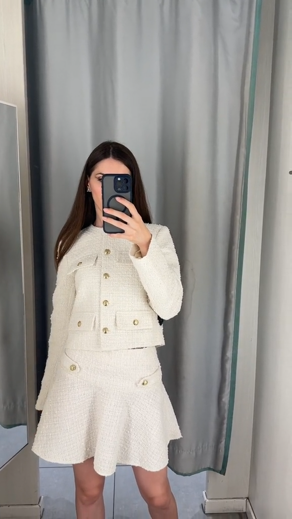 Roeline | Dames Set met Rok en Top in Luxe Mohairmix