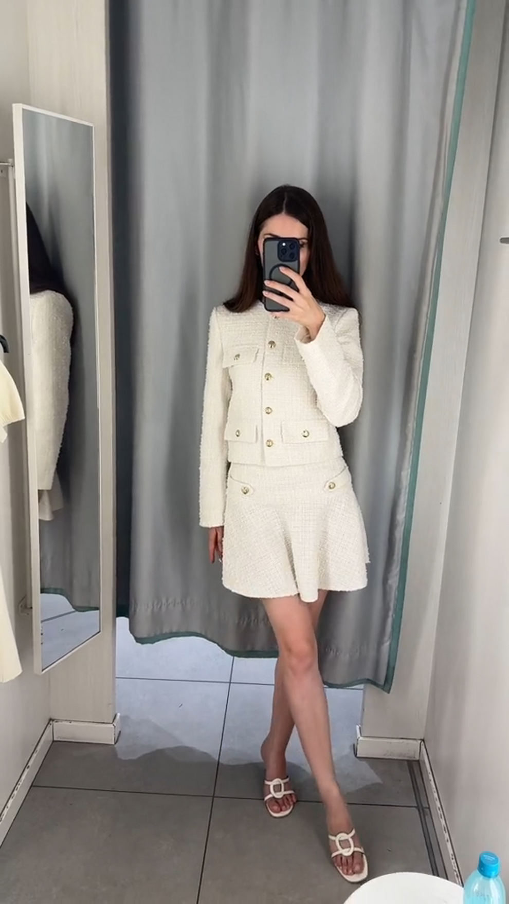 Roeline | Dames Set met Rok en Top in Luxe Mohairmix