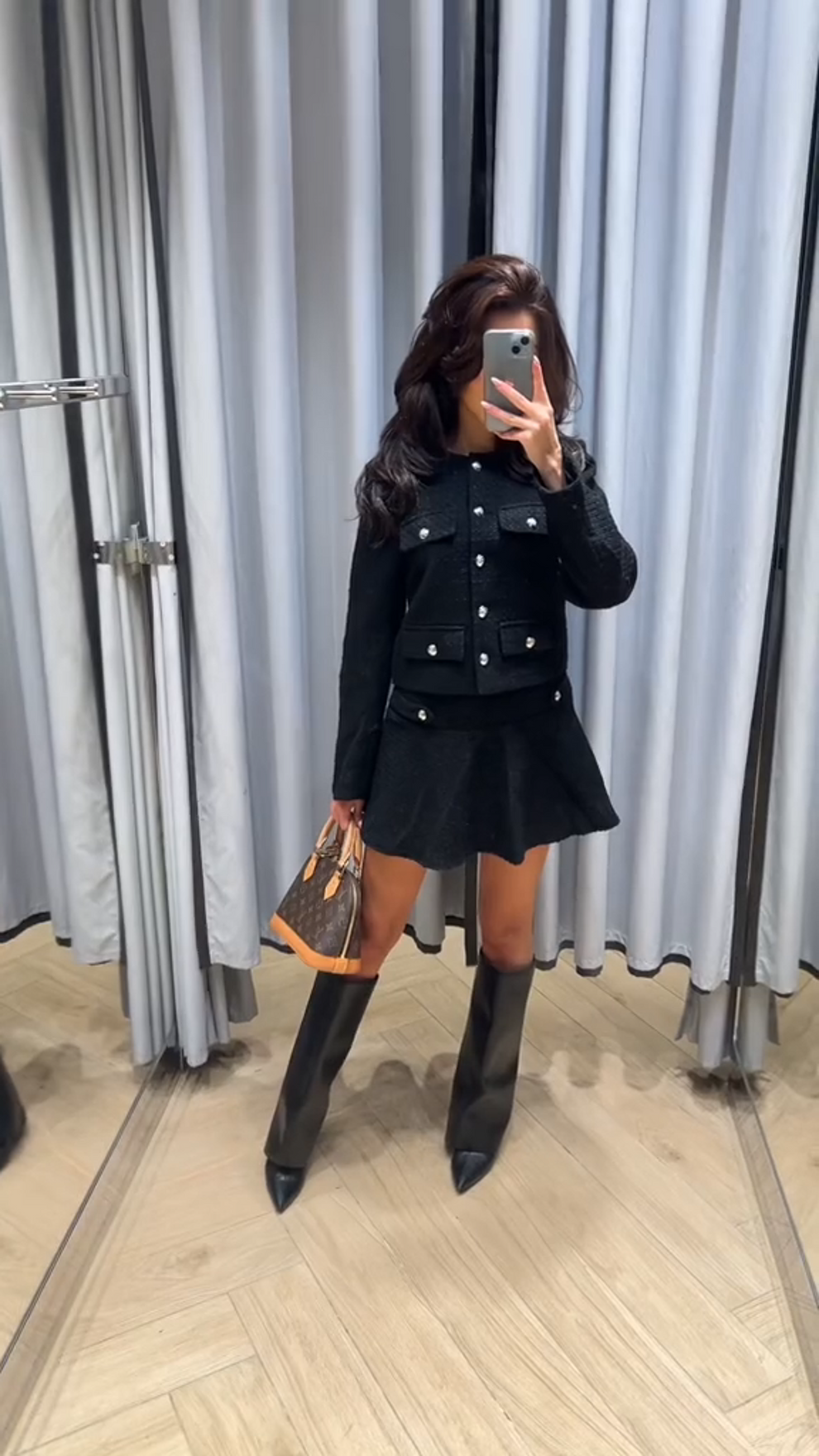 Roeline | Dames Set met Rok en Top in Luxe Mohairmix