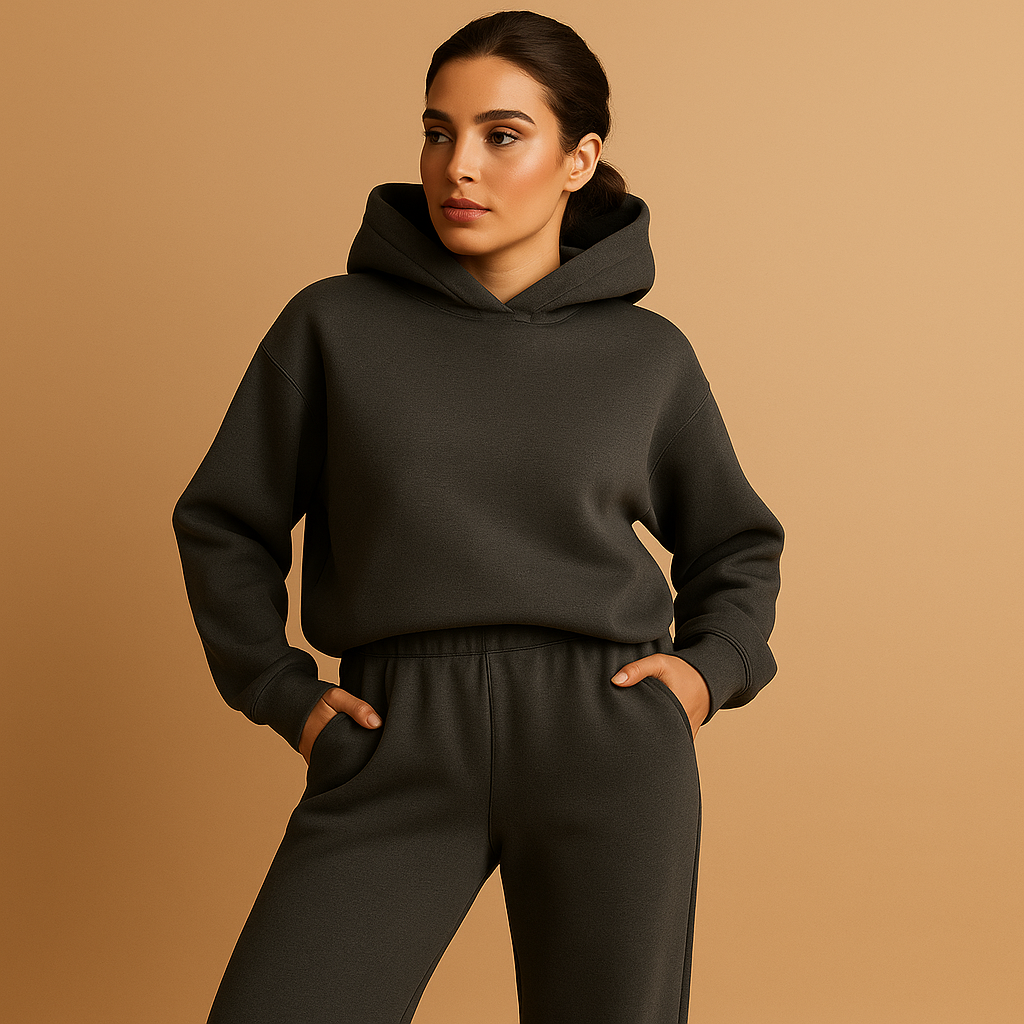 Solange - Oversized loungewear set met hoodie en broek voor dames