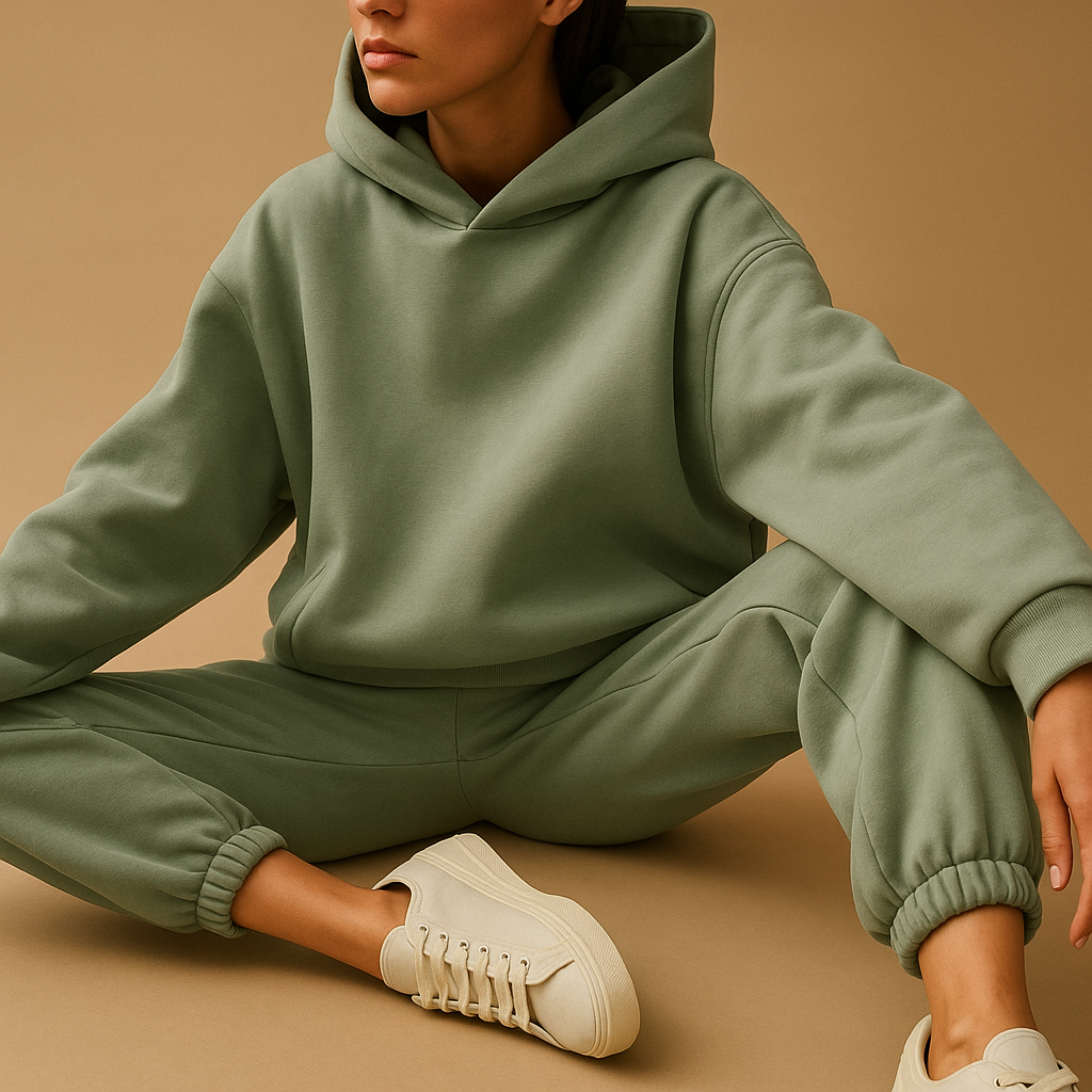 Solange - Oversized loungewear set met hoodie en broek voor dames