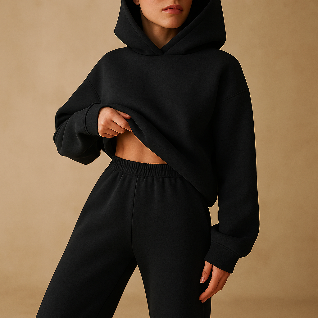 Solange - Oversized loungewear set met hoodie en broek voor dames