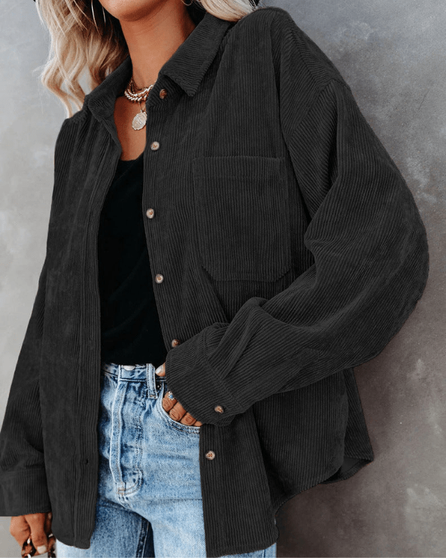 FLOOR | Stijlvolle en Comfortabele Corduroy Blouse