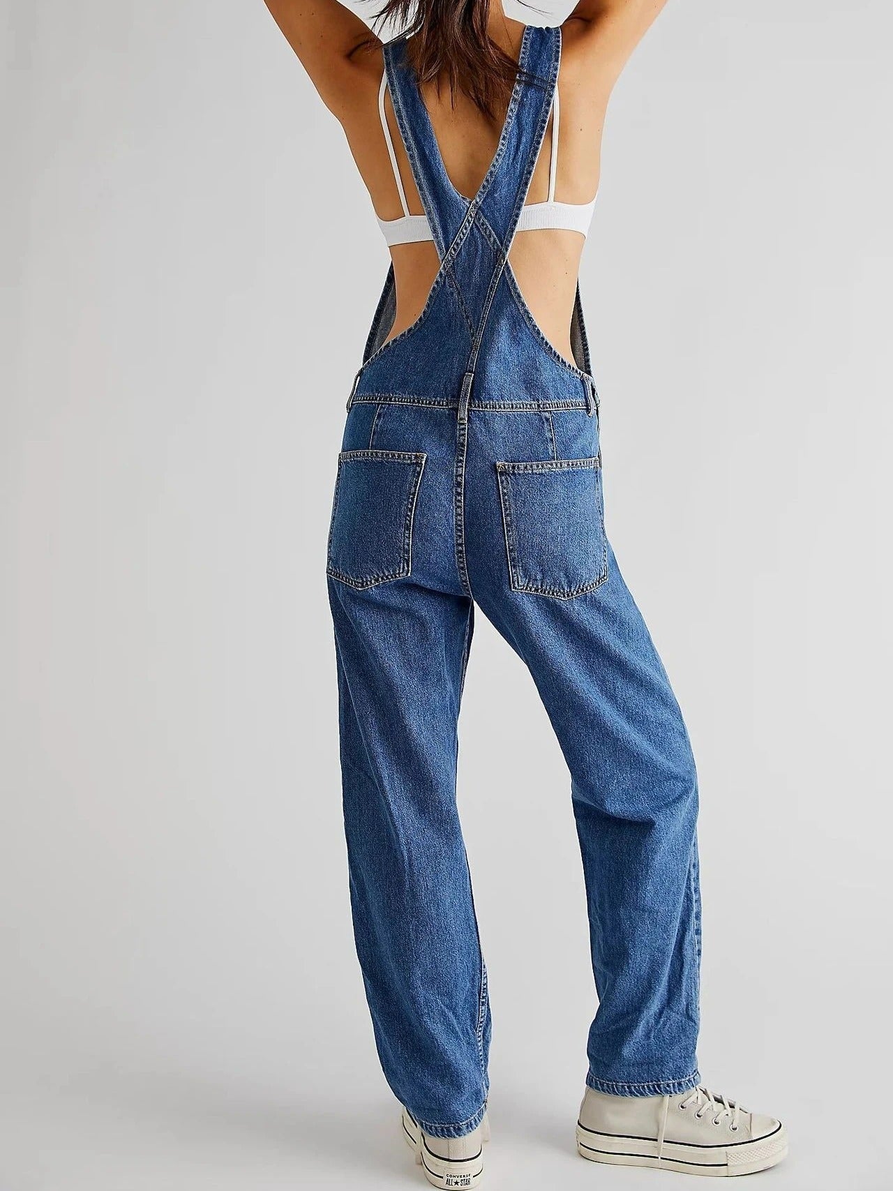 Kathy - Stoere Denim Tuinbroek voor dames