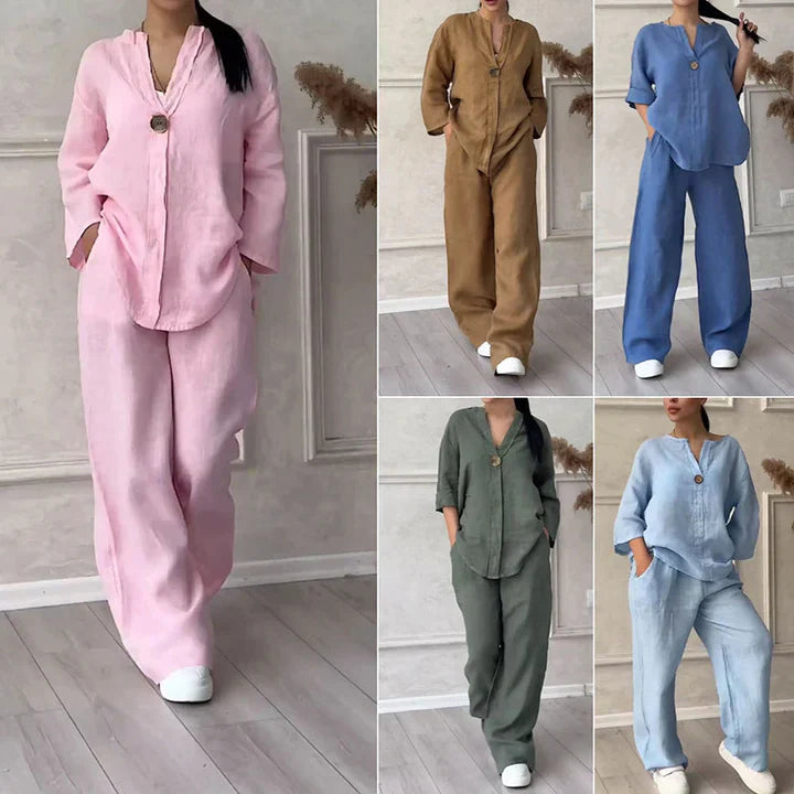 De Adrienne - Linnen Set voor dames