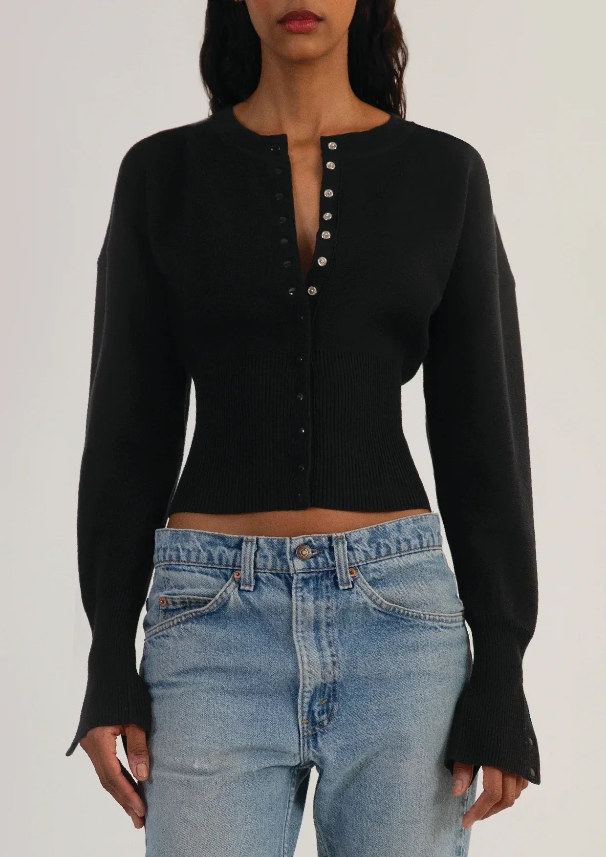 Bristol | Elegante Stretch Vesttop - Gebreide Stof – Getailleerd & Elegant